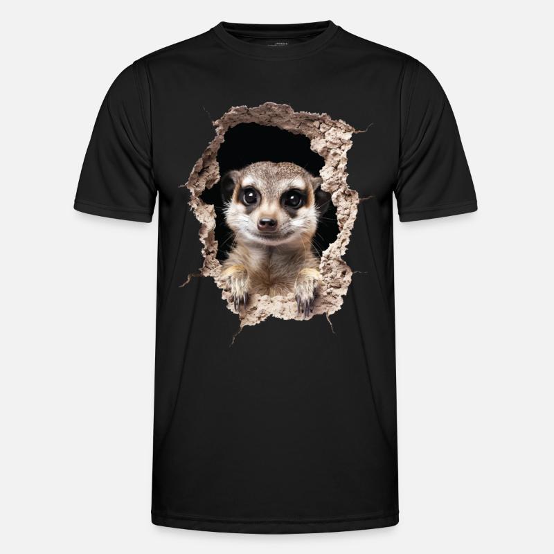 Erdmännchen Männer Funktions-T-Shirt