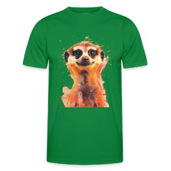 Suricate - T-shirt sport Homme - vert - Devant - AI Model Male 178 dark (178cm)