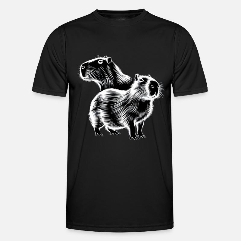 Capybara - Men's Functional T-Shirt - black