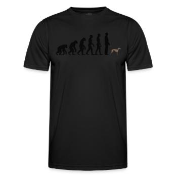 Lévrier italien - T-shirt sport Homme - noir - Devant - AI Model Male 178 dark (178cm)