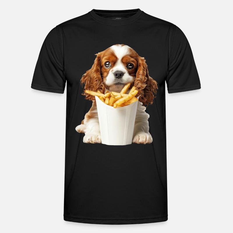 Cavalier King Spaniel - Männer Funktions-T-Shirt - Schwarz