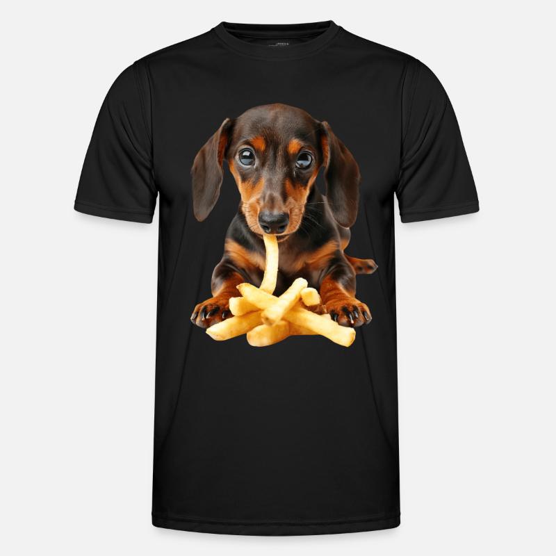 Dachshund - Men's Functional T-Shirt - black