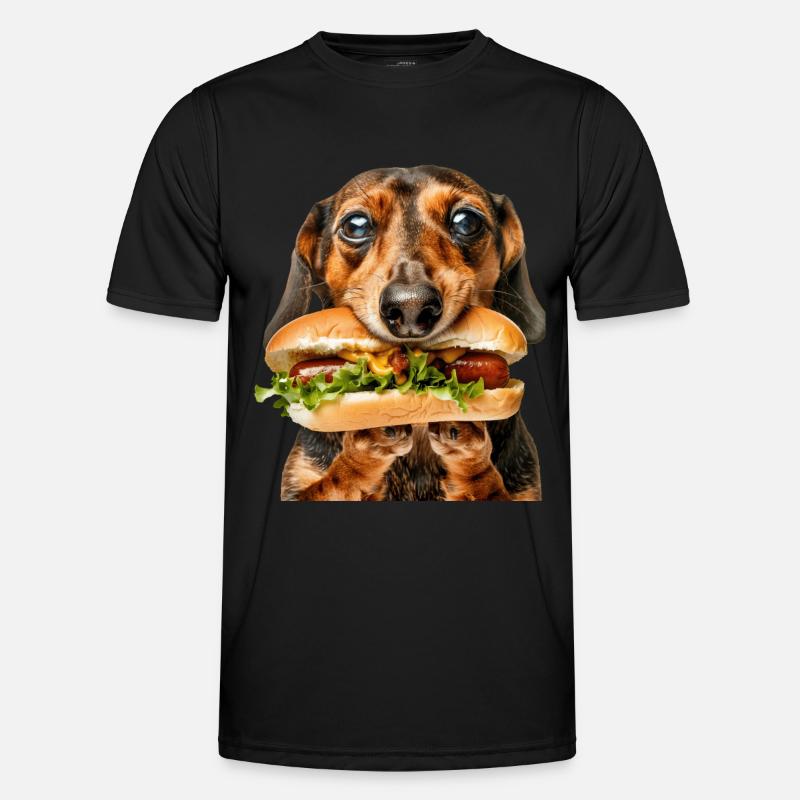 Dachshund - Men's Functional T-Shirt - black