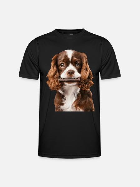 Cavalier King Spaniel - Männer Funktions-T-Shirt - Schwarz