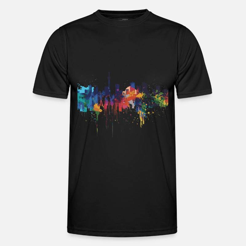Kumamoto - Männer Funktions-T-Shirt - Schwarz