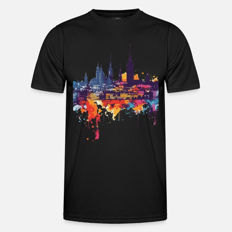 Graudenz - Männer Funktions-T-Shirt - Schwarz