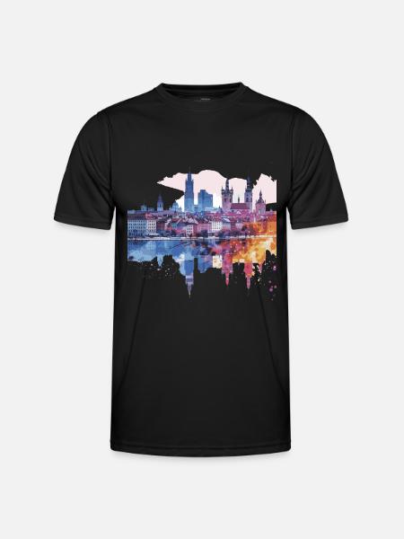 Kalisz - Männer Funktions-T-Shirt - Schwarz