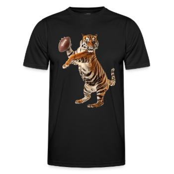 Football des tigres du Bengale - T-shirt sport Homme - noir - Devant - AI Model Male 178 dark (178cm)