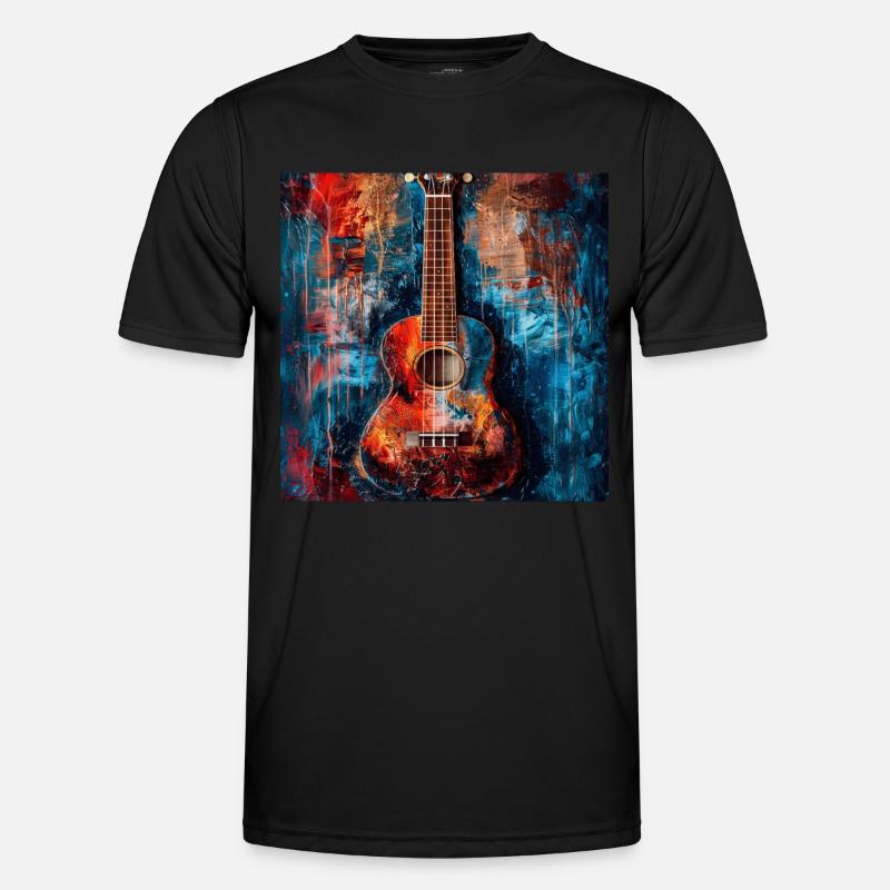 Ukulele Männer Funktions-T-Shirt
