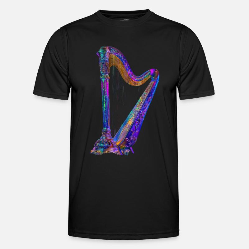 Harfe Männer Funktions-T-Shirt