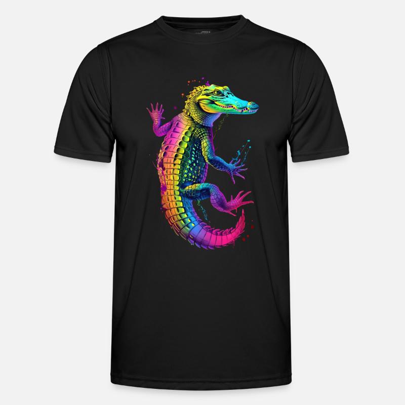 Krokodil Männer Funktions-T-Shirt