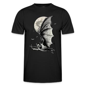 Schläger - Männer Funktions-T-Shirt - Schwarz - Vorne - AI Model Male 178 dark (178cm)