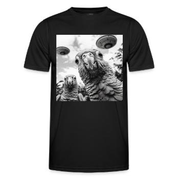 Sittiche - Männer Funktions-T-Shirt - Schwarz - Vorne - AI Model Male 178 dark (178cm)