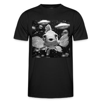 Clownfisch - Männer Funktions-T-Shirt - Schwarz - Vorne - AI Model Male 178 dark (178cm)