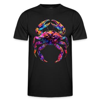Krabbe - Männer Funktions-T-Shirt - Schwarz - Vorne - AI Model Male 178 dark (178cm)