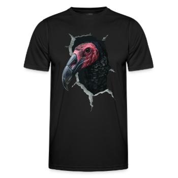 Geier - Männer Funktions-T-Shirt - Schwarz - Vorne - AI Model Male 178 dark (178cm)