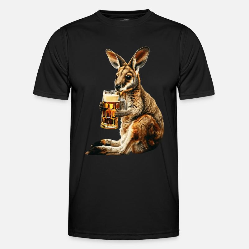 Wallaby Bier Männer Funktions-T-Shirt