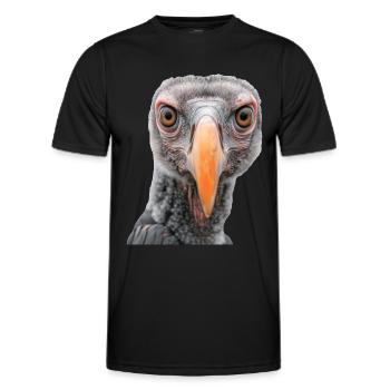 Geier - Männer Funktions-T-Shirt - Schwarz - Vorne - AI Model Male 178 dark (178cm)
