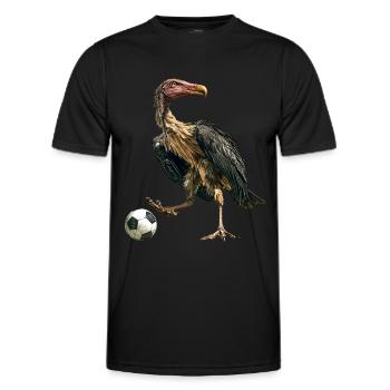 Geier - Männer Funktions-T-Shirt - Schwarz - Vorne - AI Model Male 178 dark (178cm)