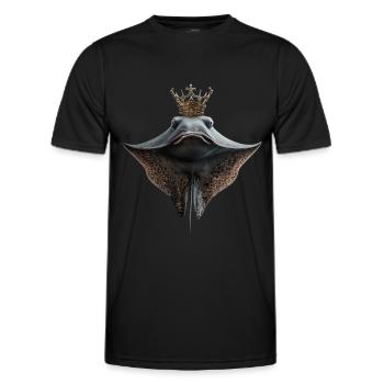 Stachelrochen - Männer Funktions-T-Shirt - Schwarz - Vorne - AI Model Male 178 dark (178cm)
