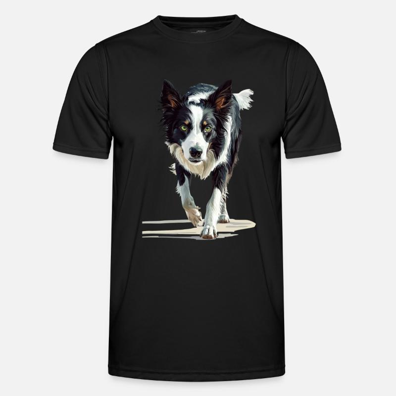 Border Collie Männer Funktions-T-Shirt
