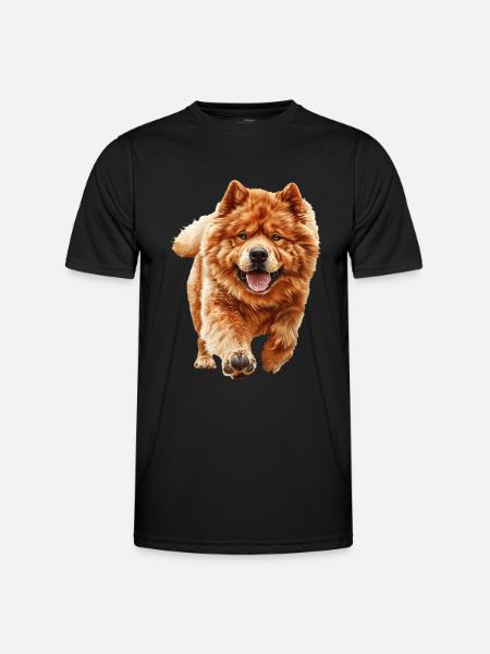 Chow-Chow - Männer Funktions-T-Shirt - Schwarz
