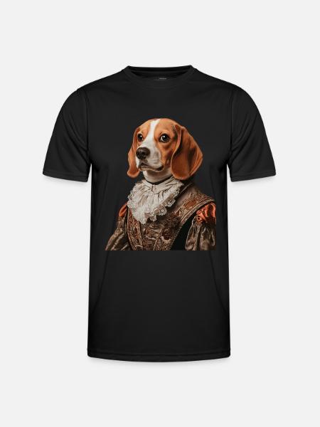Beagle - Männer Funktions-T-Shirt - Schwarz