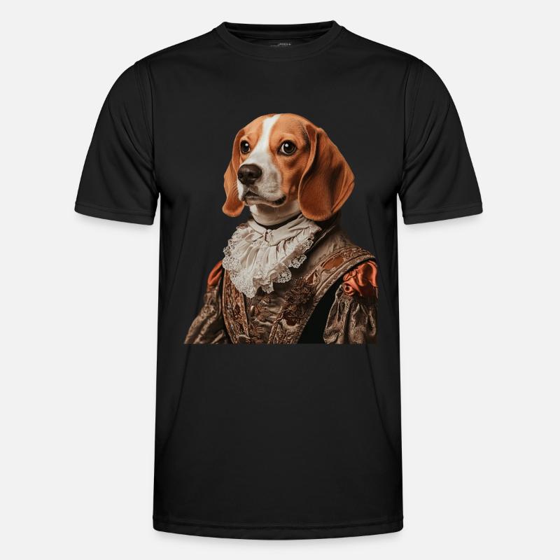 Beagle - Männer Funktions-T-Shirt - Schwarz