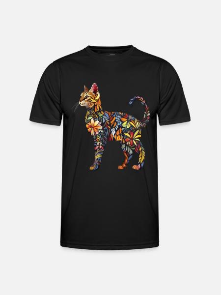 Bengalen - Männer Funktions-T-Shirt - Schwarz