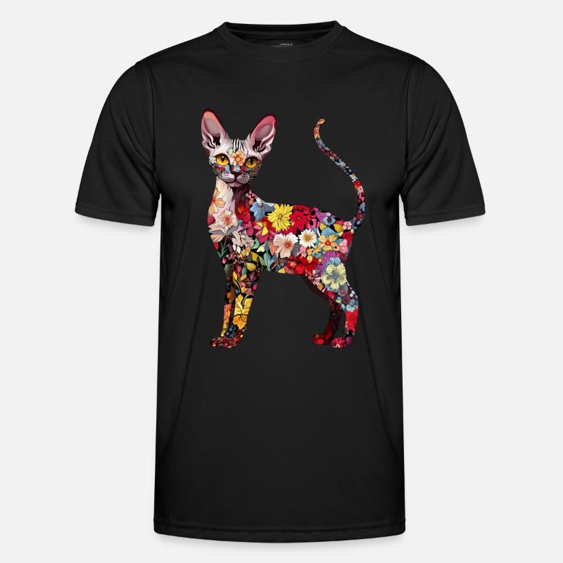 Cornish Rex - Männer Funktions-T-Shirt - Schwarz