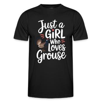 Auerhahn - Männer Funktions-T-Shirt - Schwarz - Vorne - AI Model Male 178 dark (178cm)