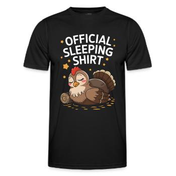 Auerhahn - Männer Funktions-T-Shirt - Schwarz - Vorne - AI Model Male 178 dark (178cm)