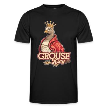 Auerhahn - Männer Funktions-T-Shirt - Schwarz - Vorne - AI Model Male 178 dark (178cm)