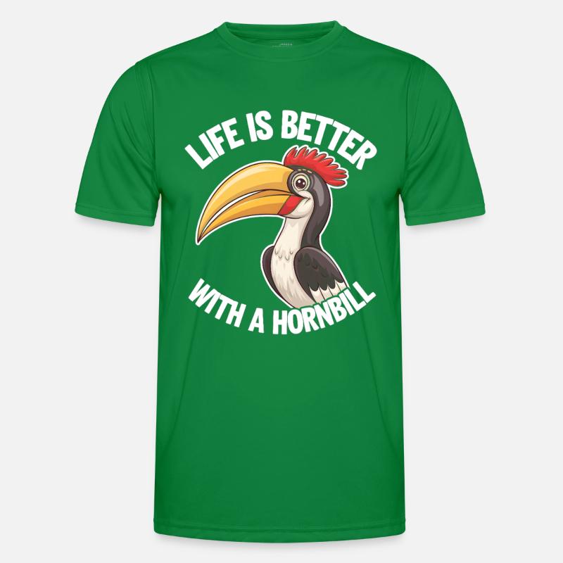 Nashornvogel Männer Funktions-T-Shirt