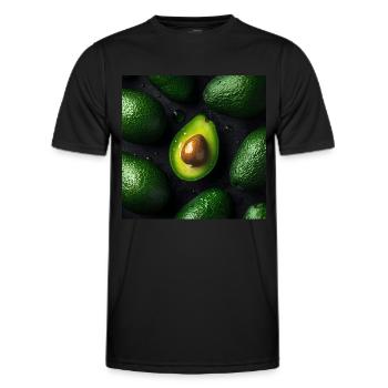 Avocado - Männer Funktions-T-Shirt - Schwarz - Vorne - AI Model Male 178 dark (178cm)