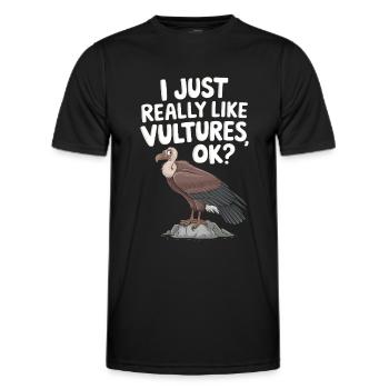 Geier - Männer Funktions-T-Shirt - Schwarz - Vorne - AI Model Male 178 dark (178cm)