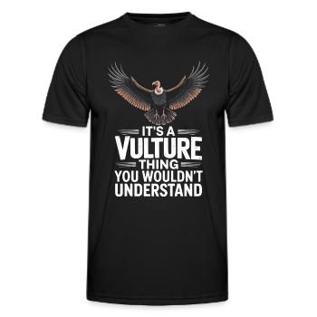 Geier - Männer Funktions-T-Shirt - Schwarz - Vorne - AI Model Male 178 dark (178cm)
