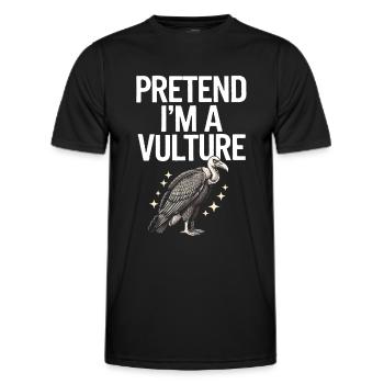 Geier - Männer Funktions-T-Shirt - Schwarz - Vorne - AI Model Male 178 dark (178cm)