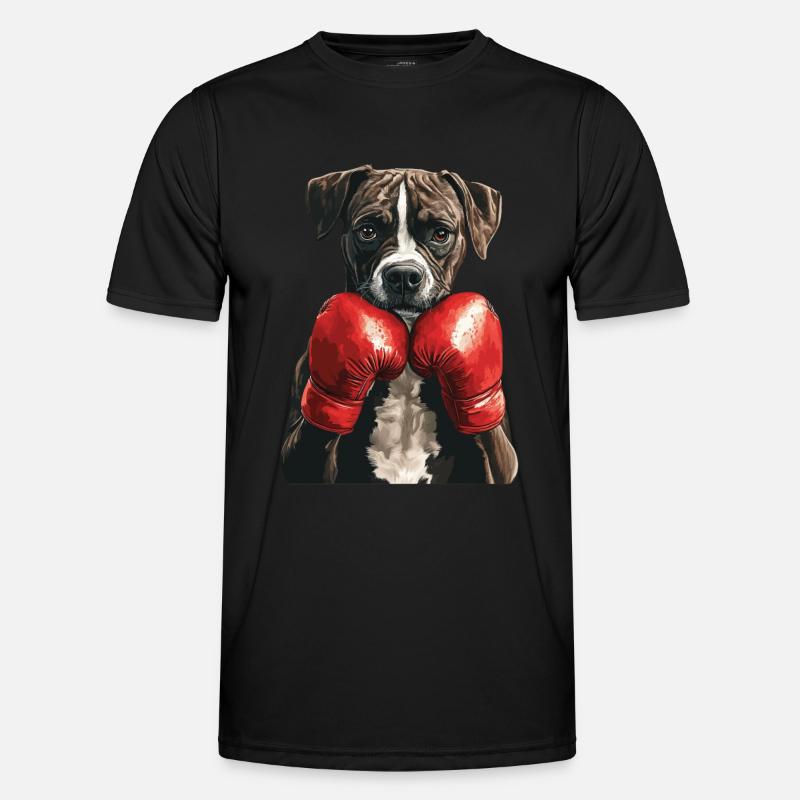 Hund - Männer Funktions-T-Shirt - Schwarz