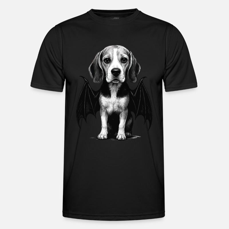 Beagle - Männer Funktions-T-Shirt - Schwarz