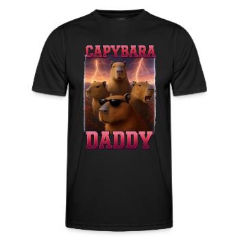 Wasserschwein - Männer Funktions-T-Shirt - Schwarz - Vorne - AI Model Male 178 dark (178cm)