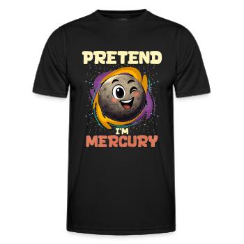 Mercury - Men's Functional T-Shirt - black - Front - AI Model Male 178 dark (178cm)