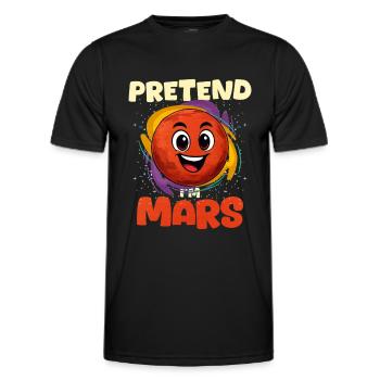 Mars - Männer Funktions-T-Shirt - Schwarz - Vorne - AI Model Male 178 dark (178cm)