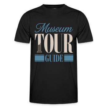 Museum - Männer Funktions-T-Shirt - Schwarz - Vorne - AI Model Male 178 dark (178cm)