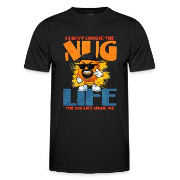 Chicken Nugget - Männer Funktions-T-Shirt - Schwarz - Vorne - AI Model Male 178 dark (178cm)