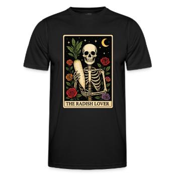 Radieschen Tarot - Männer Funktions-T-Shirt - Schwarz - Vorne - AI Model Male 178 dark (178cm)