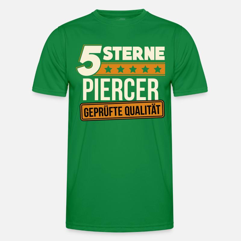 Piercer Piercing Piercen Geschenk Männer Funktions-T-Shirt