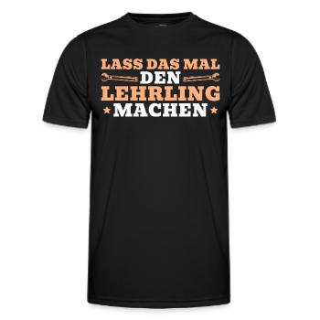 Kfz Mechaniker Ausbildung Lehrling - Männer Funktions-T-Shirt - Schwarz - Vorne - AI Model Male 178 dark (178cm)