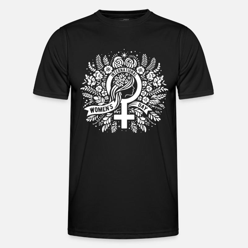 Kvindernes Internationale Kampdag - Gave - Funktionsshirt til herrer - sort