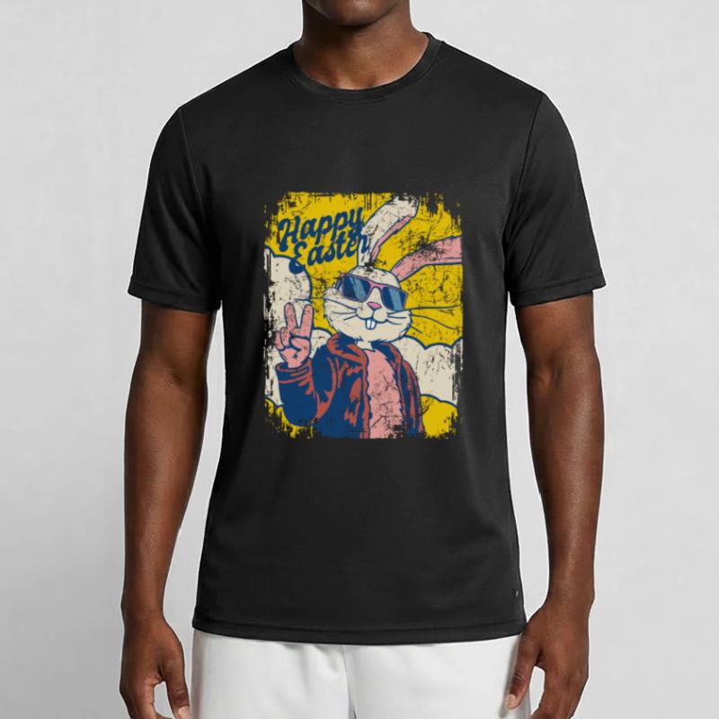 Happy Easter - Cool Easter Bunny - Easter Egg Men's Functional T-Shirt